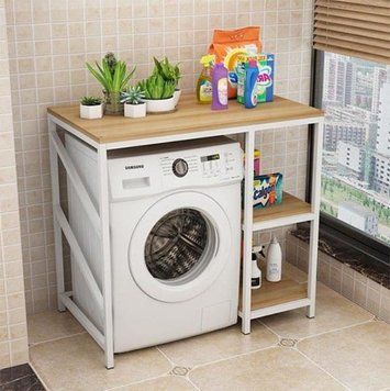 Стійка стелаж з полицями для пральної машини LaundryLoft  6699 фото